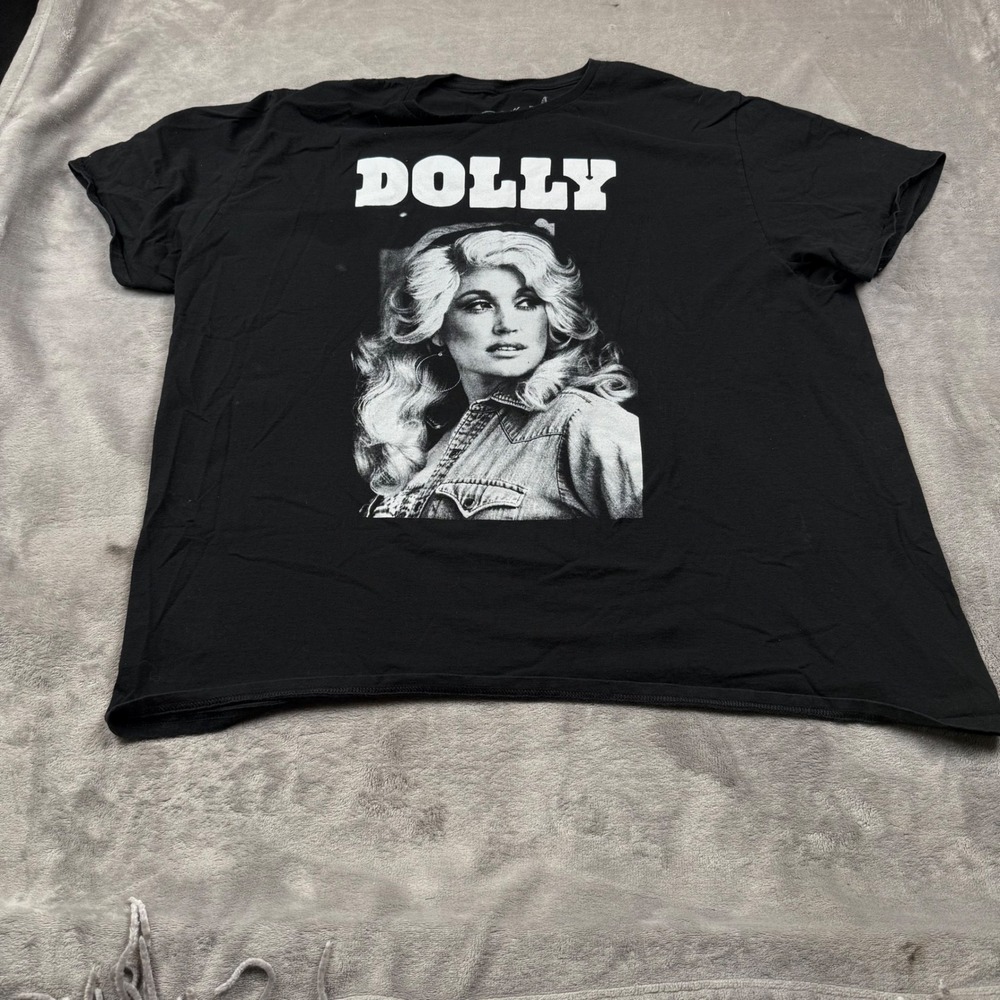 Dolly‎ Parton Men's 3XL Black Tshirt
